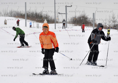 Stok narciarski w Przywidzu na Kaszubach. Na miejscu...