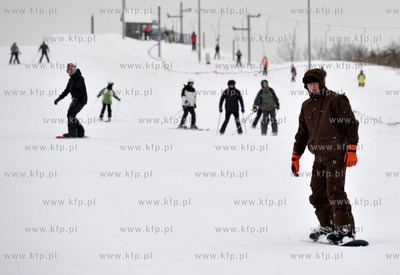 Stok narciarski w Przywidzu na Kaszubach. Na miejscu...