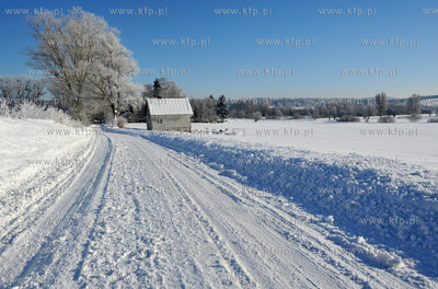 Zima w Sulminie na Kaszubach. Droga z Niestepowa do...
