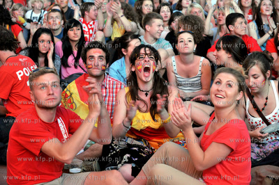 Gdansk. Fanzone - Strefa Kibica. Relacja meczu Mistrzostw...