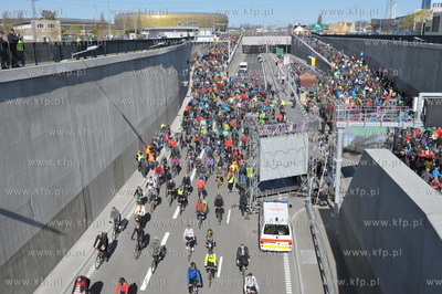 Dzien otwarty tunelu pod Martwa Wisla w Gdansku. To...