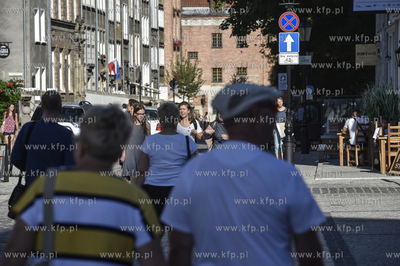 Gdańsk Głowne Miasto. Ulica Świętego Ducha, 5.07.2018...