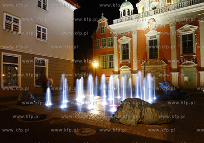 Gdansk. Uruchomienie Fontanny Czterech Kwartalow, ktora...