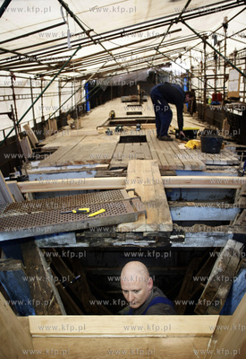 Gdansk. Stocznia Remontowa. Nz zaawansowane prace przy...