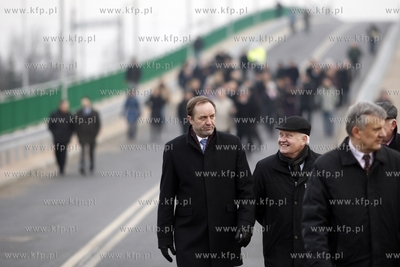 Uroczyste otwarcie obwodnicy Pruszcza Gdanskiego. Nz...