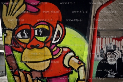 Nowe murale na wiadukcie przy ul. Kliniczna w Gdansku....