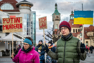 Sopot: Solidarnie z Ukrainą. Wiec poparcia dla narodu...