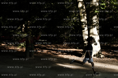Berlin stolica Niemiec. Nz.Volkspark Hasenheide.20.07.2011...
