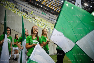 Gdansk. PGE Arena. Mecz ekstraklasy rugby. Derby trojmiasta...