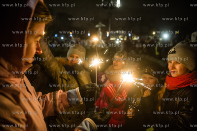 Gdańsk. Park Oliwski. Inauguracja iluminacji świątecznej....