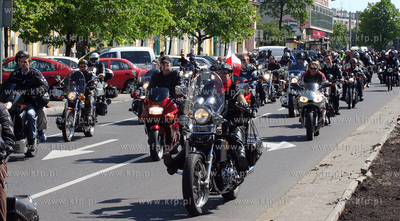 Parada 1000 motocykli na ulicach i Skwerze Kosciuszki...