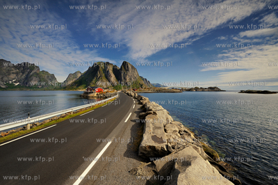 Norwegia , Lofoty, Sakrisoy, polnocna czesc kraju,...