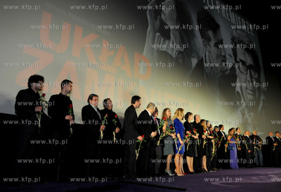 Warszawa, Zlote Tarasy. Premiera filmu Uklad Zamkniety...