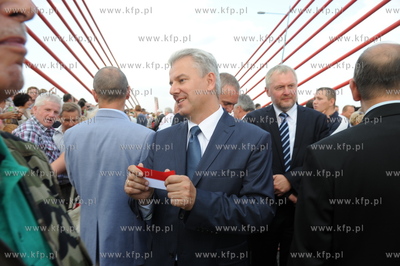 Otwarcie mostu w Kwidzynie. Cezary Grabarczyk 26.07.2013...