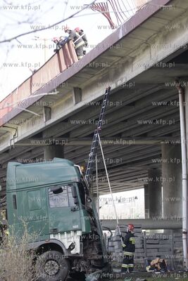 Wypadek na na Estakadzie Kwiatkowskiego w Gdyni. Jadaca...