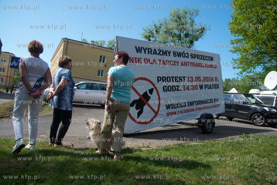 Redzikowo. Protest mieszkancow przeciwko budowie tarczy.
13.05.2016
Fot....