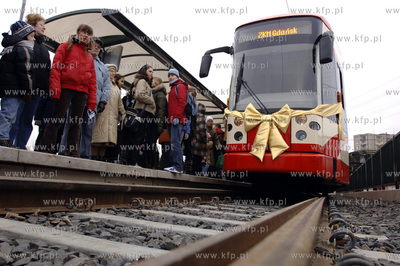 Uroczyste otwarcie nowowybudowanej trasy tramwajowej...