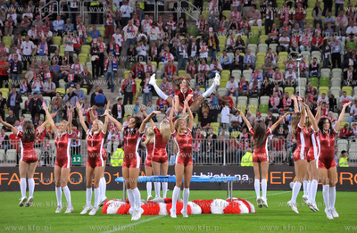 Gdansk. Stadion pilkarski PGE Arena. Mecz towarzyski...