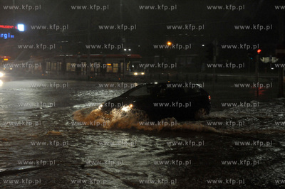 Gdańsk Wrzeszcz. Zalana po obfitych opadach deszczu...