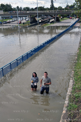 Gdańsk Wrzeszcz  po intensywnych opadach deszczu....
