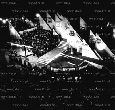 Festiwal PIosenki w Sopocie. Opera Lesna. 08.72 Fot....