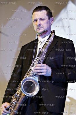 Gdańsk. Ratusz Staromiejski. Benefis saksofonisty...