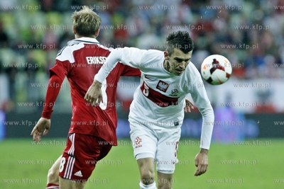 Gdansk. PGE Arena. Mecz towarzyski Polska- Dania. Nz....
