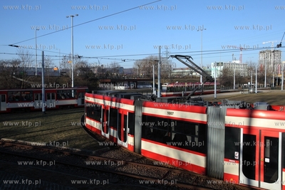 Pętla tramwajowa na gdańskiej Zaspie.
17.02.2015
fot....