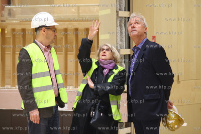 Rezyser Andrzej Wajda w Teatrze Szekspirowski w Gdansku....