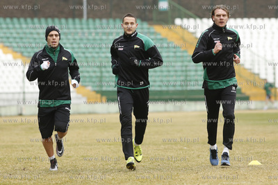 Gdańsk. Stadion przy ul. Traugutta. Trening drużyny...
