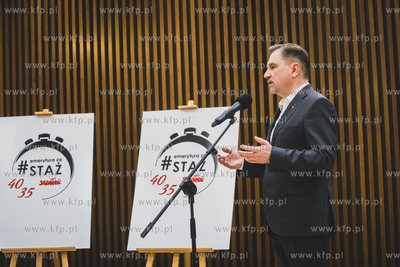 Gdańsk. Konferencja prasowa przewodniczącego NSZZ...