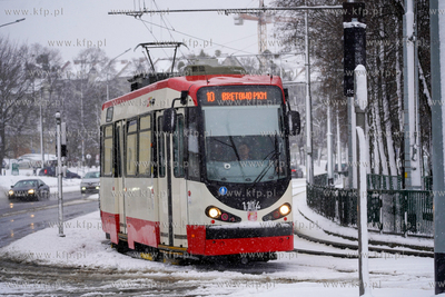 Zima z Gdańsku. Pętla Siedlce. Komunikacja miejska...