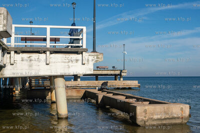 Remont mola w Gdańsku Brzeźnie. 25.10.2021 fot. Anna...