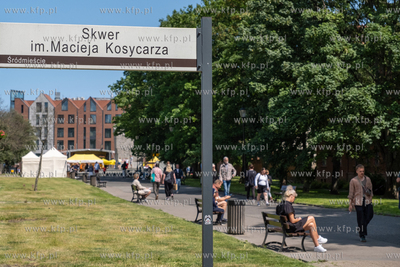 Gdańsk, Skwer im. Macieja Kosycarza.  Gdańskie Dni...