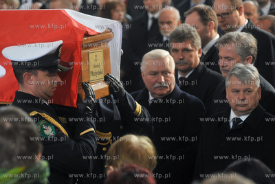 Gdansk. Bazylika Mariacka. Pogrzeb Macieja Plazynskiego,...