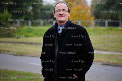 Gdansk. Wysepka na Wezle Kliniczna. Konferencja prasowa...