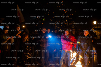Gdansk. Dzien Gniewu. Manifestacja pod haslem 5 X NIE...