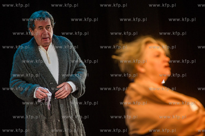 Gdansk. Teatr Szekspirowski. Proba medialna spektaklu...