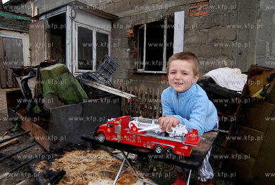 5-letni Sebastian Miszkowski ze wsi Barlomino w gminie...