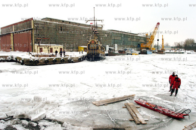 Wysadzanie kry w usteckim porcie. Akcja przeprowadzona...