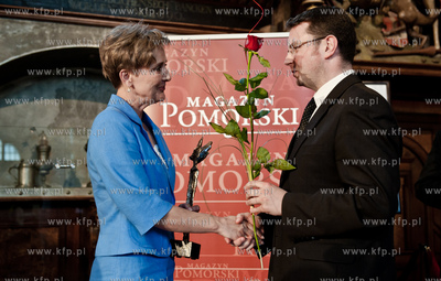 Gdansk. Dwor Artusa. Wreczenie nagrod w plebiscycie...