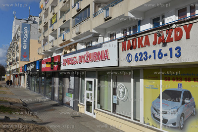 Gdynska dzielnica Grabówek - okolice skrzyzowania...