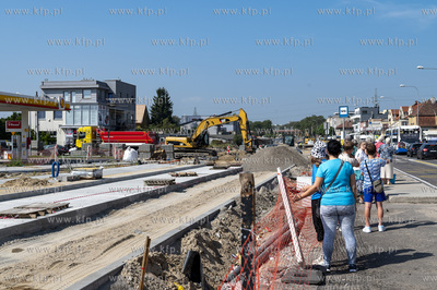 Gdynia Obłuże, rozbudowa ulicy adm. J. Unruga.29.08.2024...