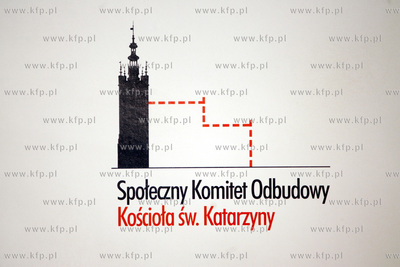 Konferencja prasowa  po pozarze w kosciele sw. Katarzyny...