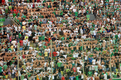 Mecz inauguracyjny na PGE Arena w Gdansku pomiedzy...