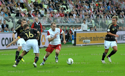 Gdansk. Stadion pilkarski PGE Arena. Mecz towarzyski...