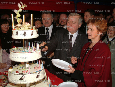 60 urodziny Lecha Walesy - przyjecie urodzinowe w domu...