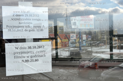 Gdansk Zaspa. Zlikwidowana wypozyczalnia wideoBeverly...