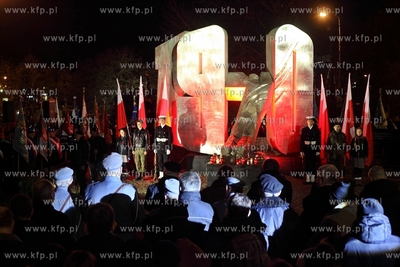 Uroczystosci rocznicowe pod pomnikiem Ofiar Grudnia...