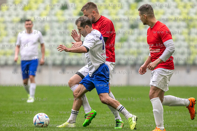 Stadion Gdańsk. Mecz towarzyski drużyn piłkarskich...